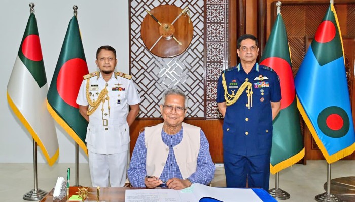 ​নৌবাহিনী ও বিমান বাহিনী নির্বাচনী পর্ষদের উদ্বোধন প্রধান উপদেষ্টার