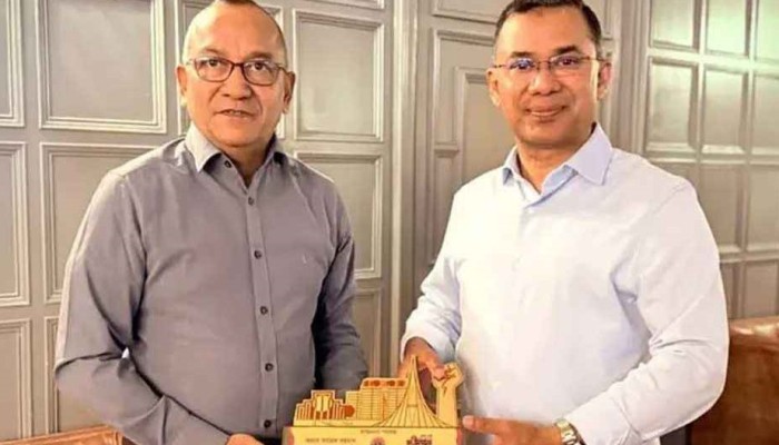 তারেক রহমানকে যুবদলের সম্মাননা