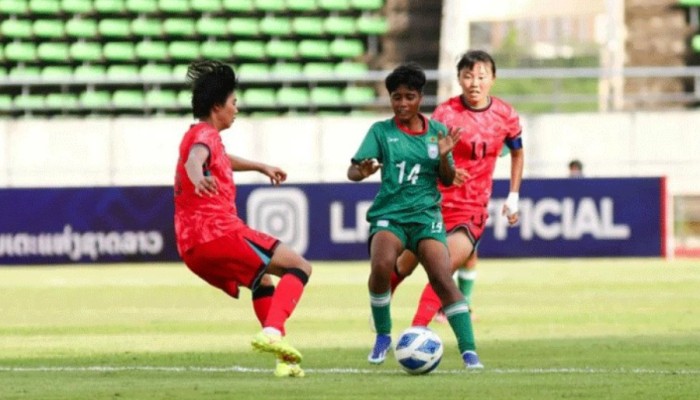 ​দক্ষিণ কোরিয়ার কাছে বড় হার বাংলাদেশের