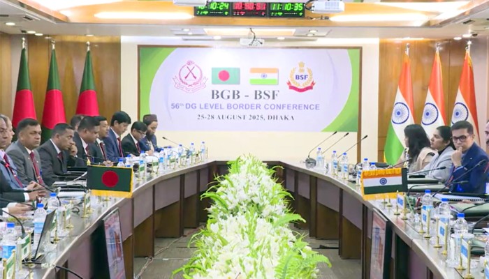 ​বিজিবি-বিএসএফ মহাপরিচালক পর্যায়ের সীমান্ত সম্মেলন শুরু