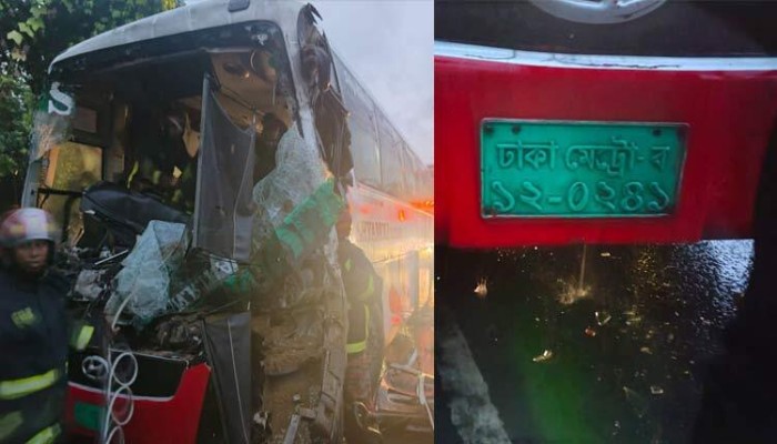 ঢাকা-চট্টগ্রাম মহাসড়কে দাঁড়িয়ে থাকা ট্রাকে বাসের ধাক্কায় নিহত ২