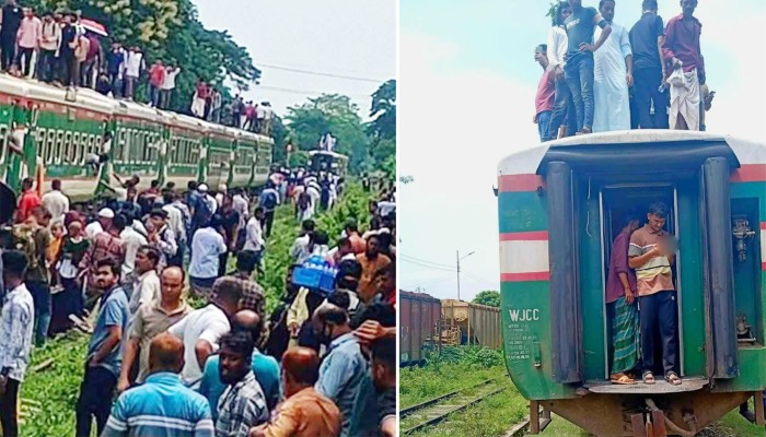 ​চলন্ত ট্রেনের ৩ বগি বিচ্ছিন্ন, আপলাইনে ট্রেন চলাচল ব্যাহত