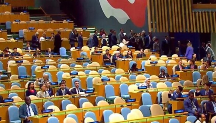 ​জাতিসংঘে ওয়াকআউট ইসরায়েলের ‘একঘরে’ হয়ে পড়ার ইঙ্গিত : হামাস