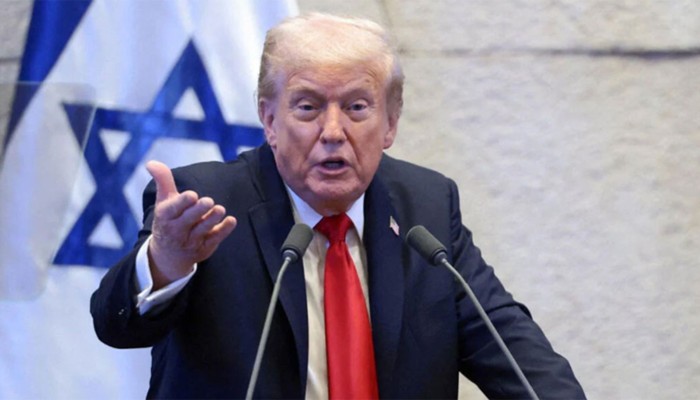 ​ইসরায়েলের পার্লামেন্টে হট্টগোল, ট্রাম্পের ভাষণ বাধাগ্রস্ত