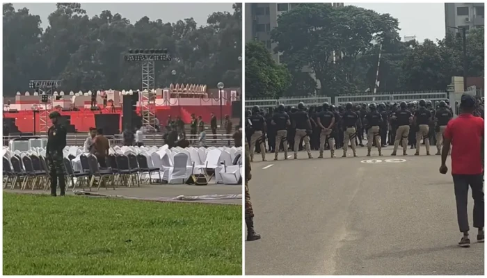 ​পুরো সংসদ ভবন ঘিরে রেখেছে নিরাপত্তা বাহিনী