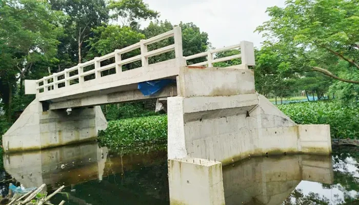 ​সড়কবিহীন ব্রিজে বিপাকে এলাকাবাসী