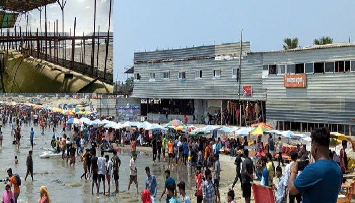 ​কুয়াকাটায় ঝুঁকিপূর্ণ স্থাপনা অপসারণের নির্দেশ