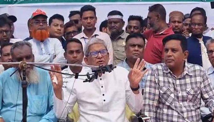 ​নিজ মাটি ছেড়ে আমরা কখনো পালাব না: মির্জা ফখরুল