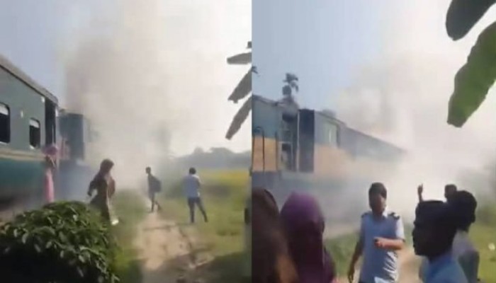 ​ইঞ্জিনে আগুন, ময়মনসিংহ-নেত্রকোনা ট্রেন চলাচল স্বাভাবিক