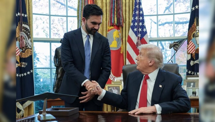 ​হোয়াইট হাউসে ট্রাম্প–মামদানি বৈঠকে প্রশংসা আর সৌহার্দ্যের বার্তা