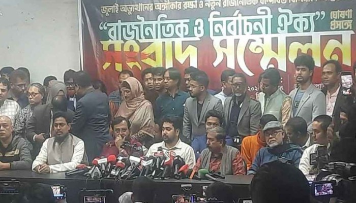 আমরা একসাথে, এক মার্কায় নির্বাচনে অংশগ্রহণ করব: নাহিদ