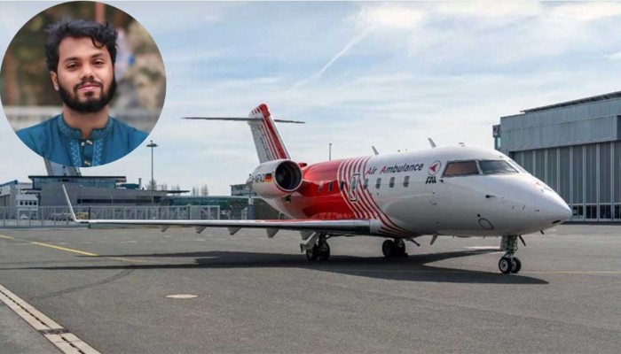 হাদিকে সিঙ্গাপুর নিতে ঢাকায় এয়ার অ্যাম্বুলেন্স