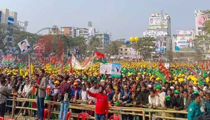 ​জনসমুদ্রে রূপ নিয়েছে সিলেট