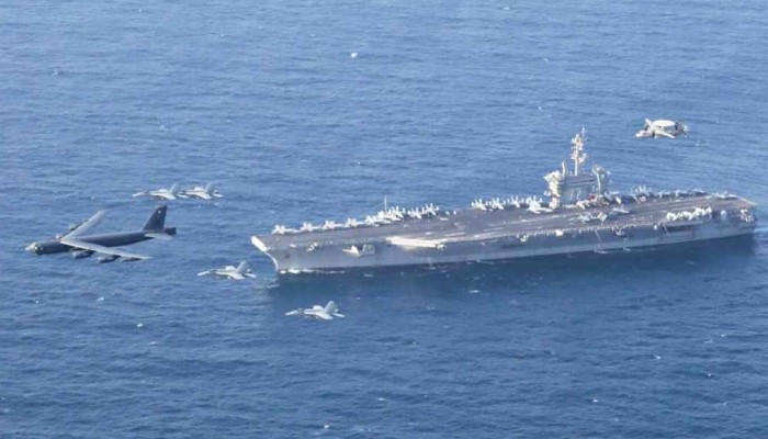 ​মধ্যপ্রাচ্যের জলসীমায় মার্কিন বিমানবাহী জাহাজ, প্রস্তুত ইরান