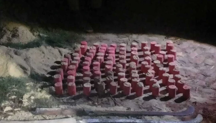 ​বাড়ি বাড়ি তল্লাশি চালিয়ে প্রায় শতাধিক হাতবোমা উদ্ধার