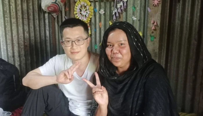 প্রেমের টানে চীন থেকে এসে তরুণীকে বিয়ে করলেন ‍যুবক