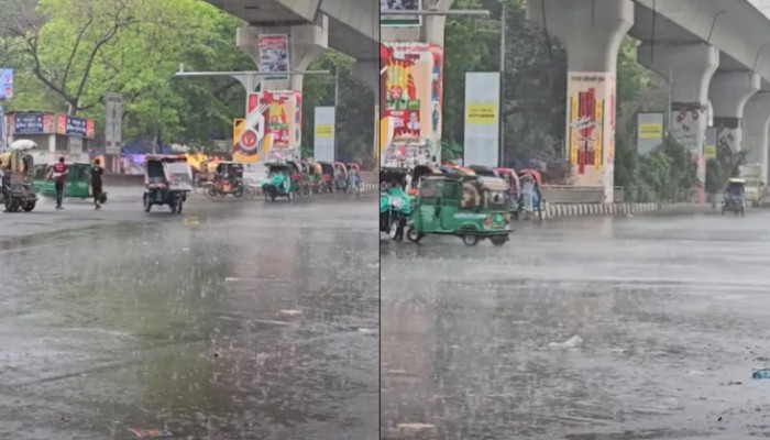 রাজধানীতে হঠাৎ বৃষ্টি ও ঝড়ের তাণ্ডব