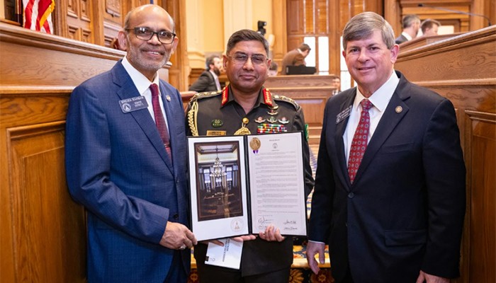 শান্তিরক্ষায় অনন্য স্বীকৃতি: জর্জিয়া অঙ্গরাজ্যের সম্মাননা পেল বাংলাদেশ