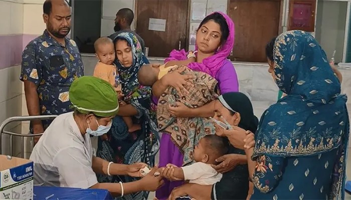 হাম ও হামের উপসর্গ নিয়ে আরও ৭ শিশুর মৃত্যু
