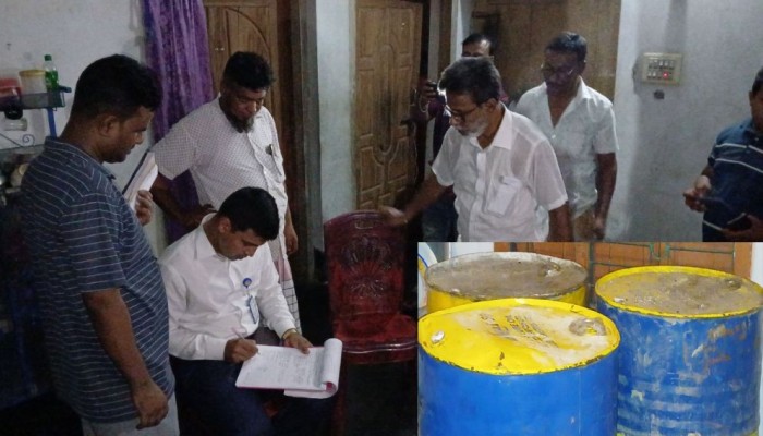 রান্নাঘরে মিলল বিপুল পরিমাণ ডিজেল