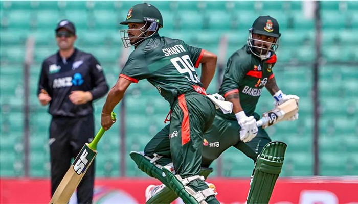 ​শান্তর সেঞ্চুরি, লিটনের ফিফটিতে ২৬৫ রান বাংলাদেশের