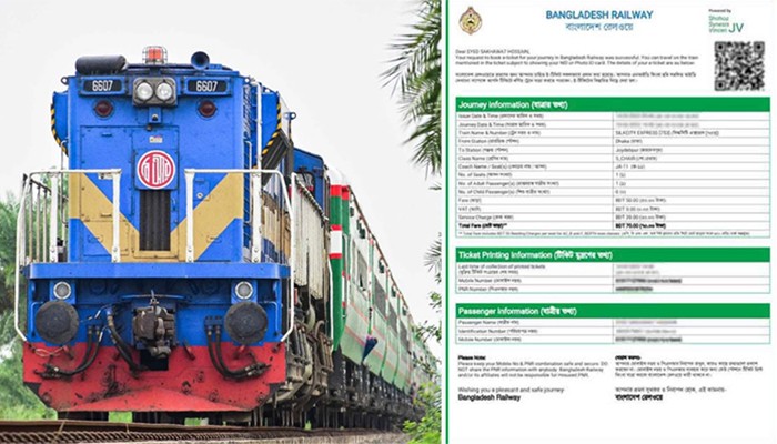 ​ঈদে ট্রেনের অগ্রিম টিকিট বিক্রির সূচি প্রকাশ