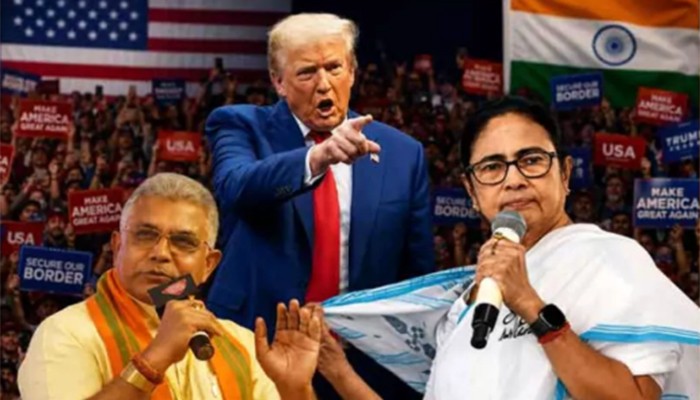​‘মমতা হচ্ছেন শাড়ি পরা ট্রাম্প’