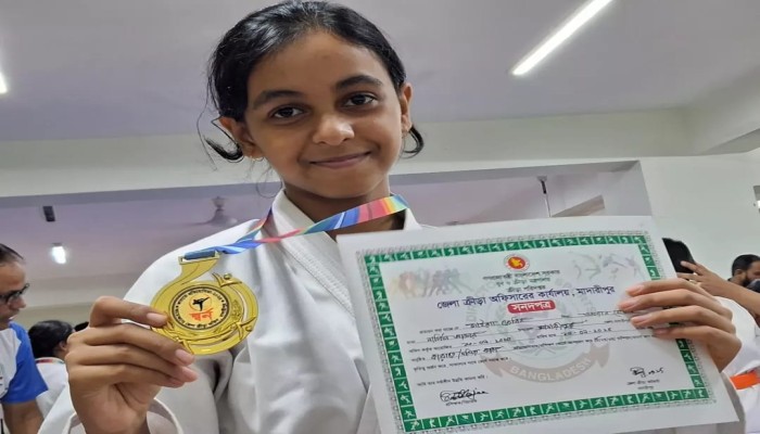 বিশ্বজয়ের স্বপ্নে বিভোর কারাতে কন্যা মাইশা