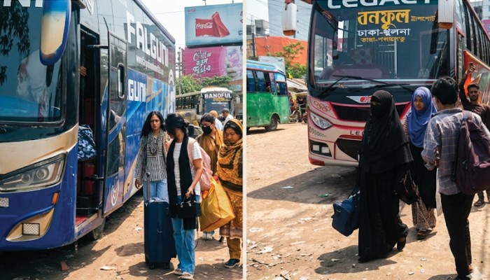 ঈদ শেষে কর্মস্থলে ফেরা শুরু