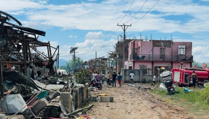 ভয়াবহ বিস্ফোরণে মিয়ানমারে ৫৫ জন নিহত
