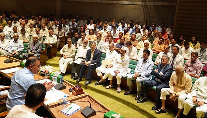 ​প্রধানমন্ত্রীর সভাপতিত্বে সংসদীয় দলের সভায় বিএনপি