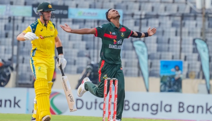শরিফুলের দুর্দান্ত বোলিংয়ের পর অস্ট্রেলিয়ার নাটকীয় জয়