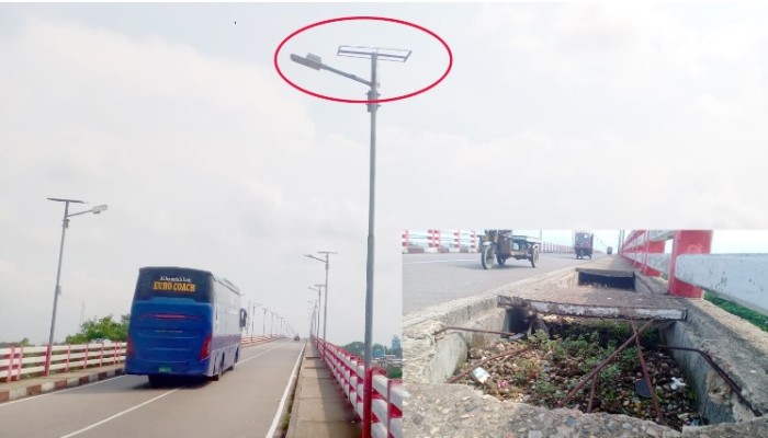 আন্ধারমানিক সেতুর সৌরপ্যানেল উধাও