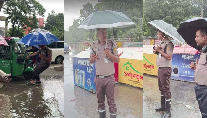 বৃষ্টিকে উপেক্ষা করে মাঠে সক্রিয় ট্রাফিক