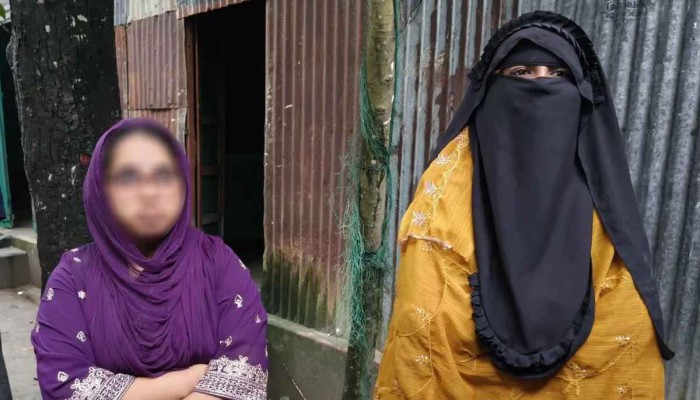 প্রবাসী প্রেমিকের বাড়িতে স্ত্রীর দাবিতে একসঙ্গে ২ নারীর অনশন