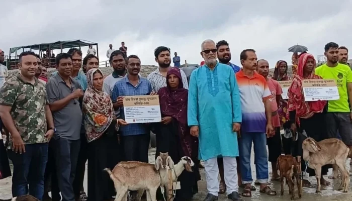 বাঘের হামলায় স্বামী হারানো ৩১ নারী  পেলেন ছাগল