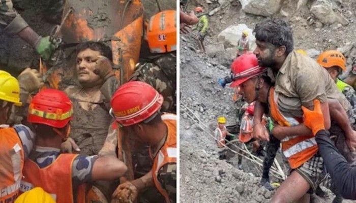 নেপালে ৯ দিন পর জলবিদ্যুৎ প্রকল্পের সুড়ঙ্গ থেকে ২ জনকে জীবিত উদ্ধার