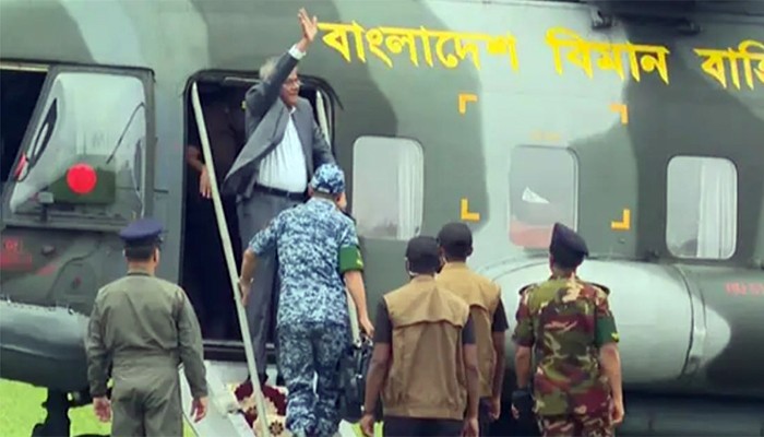 ​ঠাকুরগাঁওয়ে পৌঁছেছেন রাষ্ট্রপতি