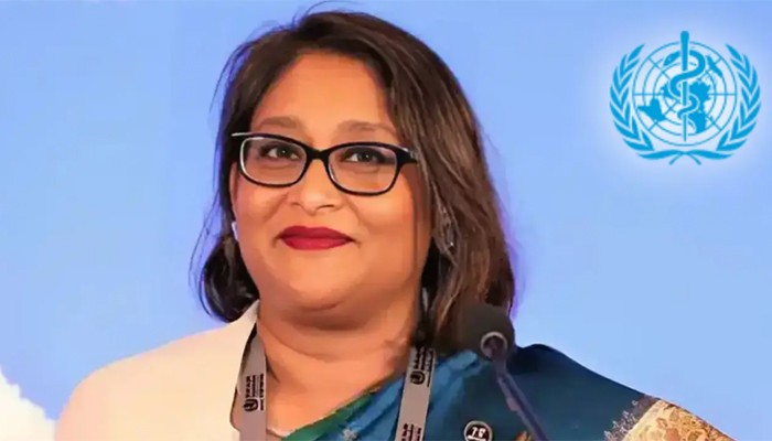 ডব্লিউএইচওর আঞ্চলিক পরিচালকের পদ ছাড়লেন সায়মা ওয়াজেদ