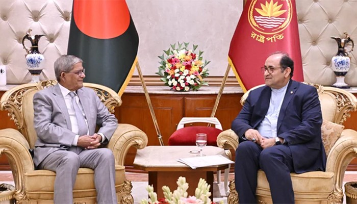 ​রাষ্ট্রপতির সঙ্গে ইরানের রাষ্ট্রদূতের সৌজন্য সাক্ষাৎ
