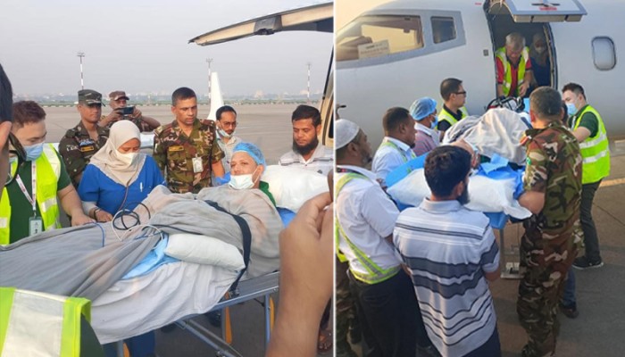 সিঙ্গাপুর নেয়া হলো প্রশিক্ষণে আহত সেনা কর্মকর্তা মহিউদ্দিনকে