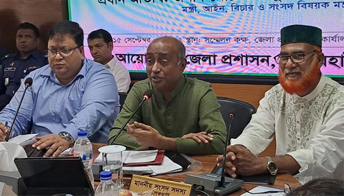 ​ফ্যাসিস্ট সরকারের আমলে ৬০ লাখের বেশি মিথ্যা মামলা হয়েছে: আইনমন্ত্রী