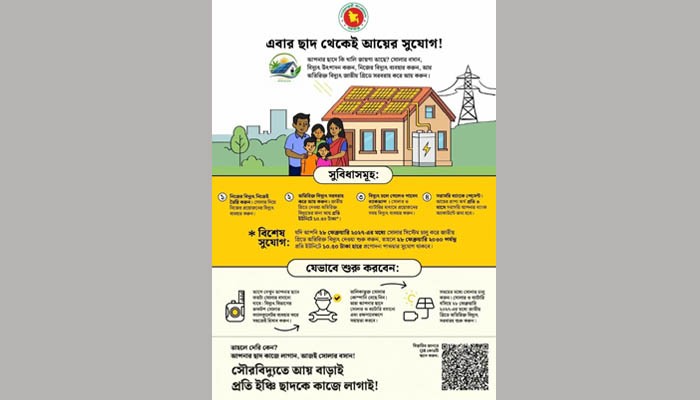 বিদ্যুতে সুখবর: বিক্রি করা যাবে ঘরে উৎপাদিত বিদ্যুত
