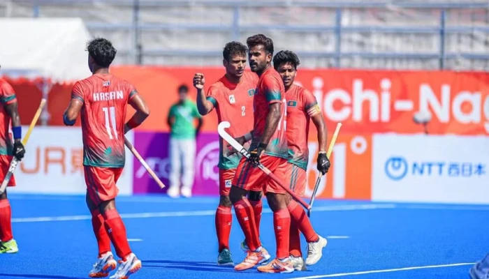 থাইল্যান্ডকে হারিয়ে সপ্তম বাংলাদেশ