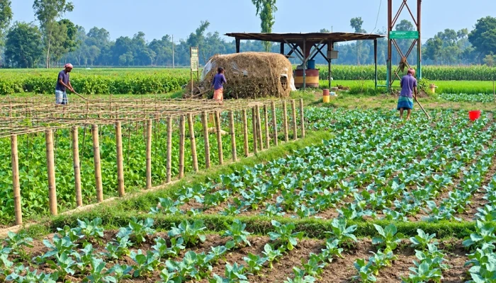 শীত নামার আগেই মাঠে সবজির জোয়ার