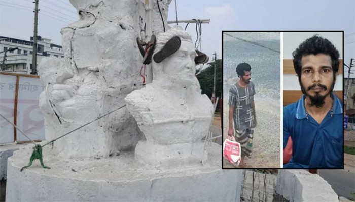​বীরশ্রেষ্ঠ হামিদুর রহমানের ভাস্কর্যে জুতার মালা: তীব্র ক্ষোভ, গ্রেপ্তার ১