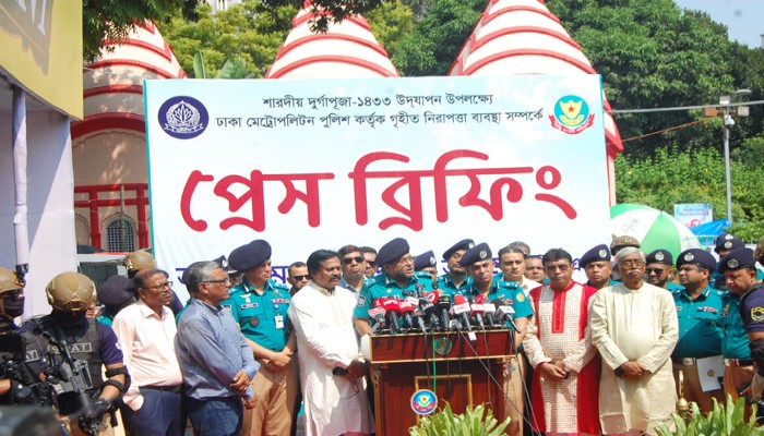 দুর্গাপূজায় নাশকতার কোনো আশঙ্কা নেই: ডিএমপি