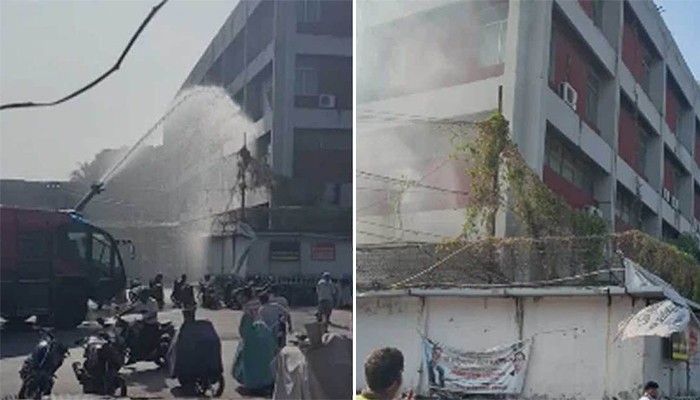 ​শাহজালাল বিমানবন্দরের স্টোর ভবনে আগুন
