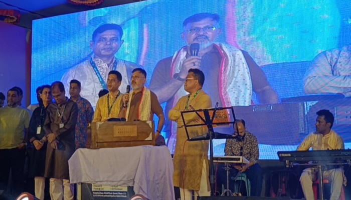 বসুন্ধরা পূজামণ্ডপের আয়োজনে ডিএনসিসি ও প্রশাসকের আর্থিক সহায়তা
