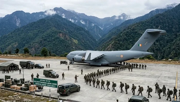 আকাশপথে হঠাৎ অরুণাচলে বিপুল সংখ্যক বাহিনী পাঠাচ্ছে ভারত